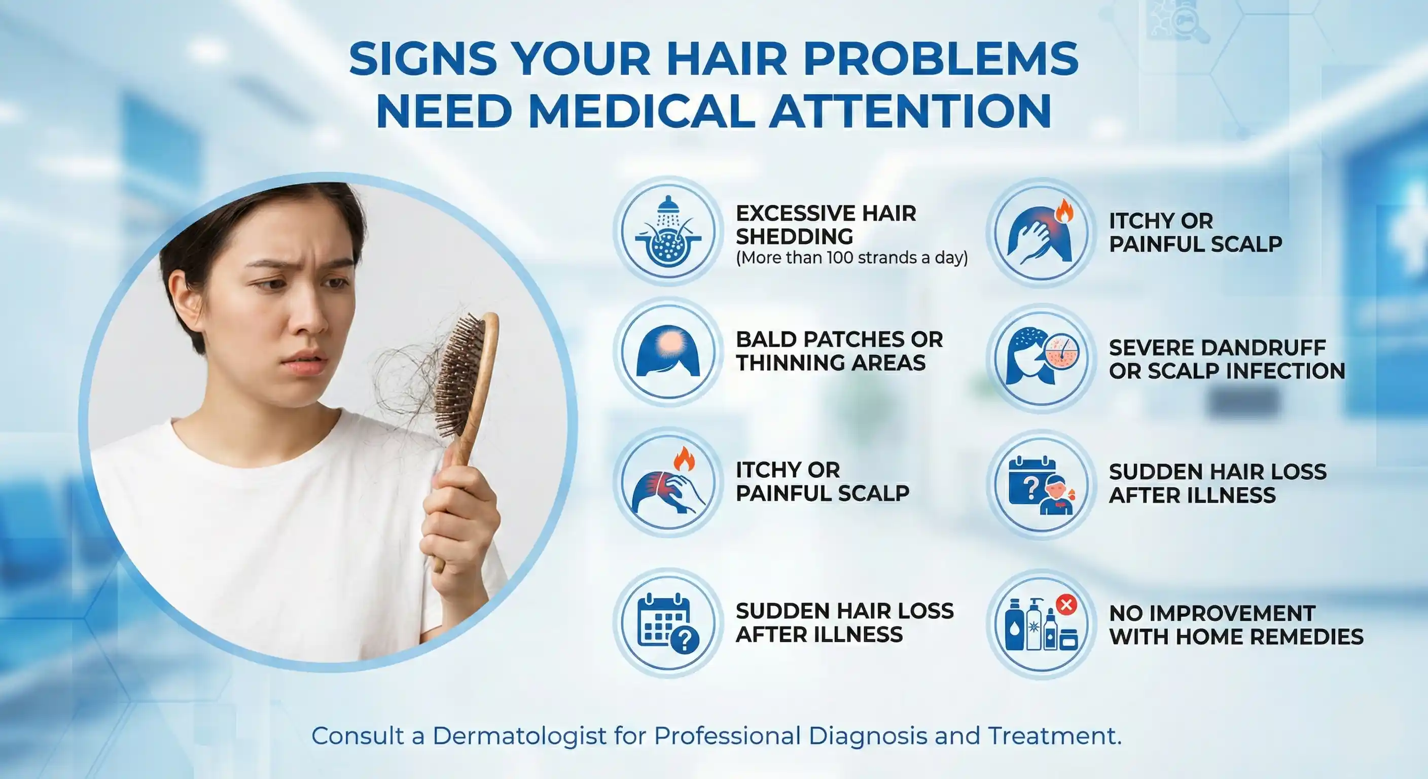 Signs Your Hair Problems Need Medical Attention