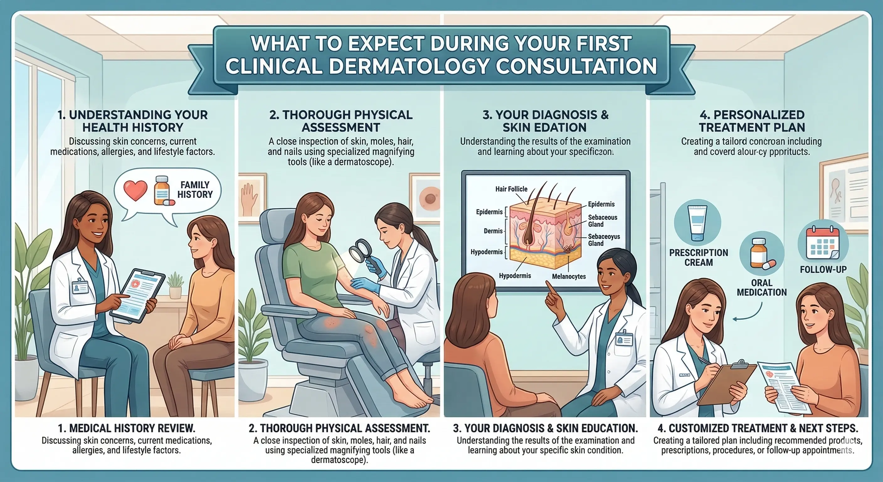What to Expect During Your First Clinical Dermatology Consultation